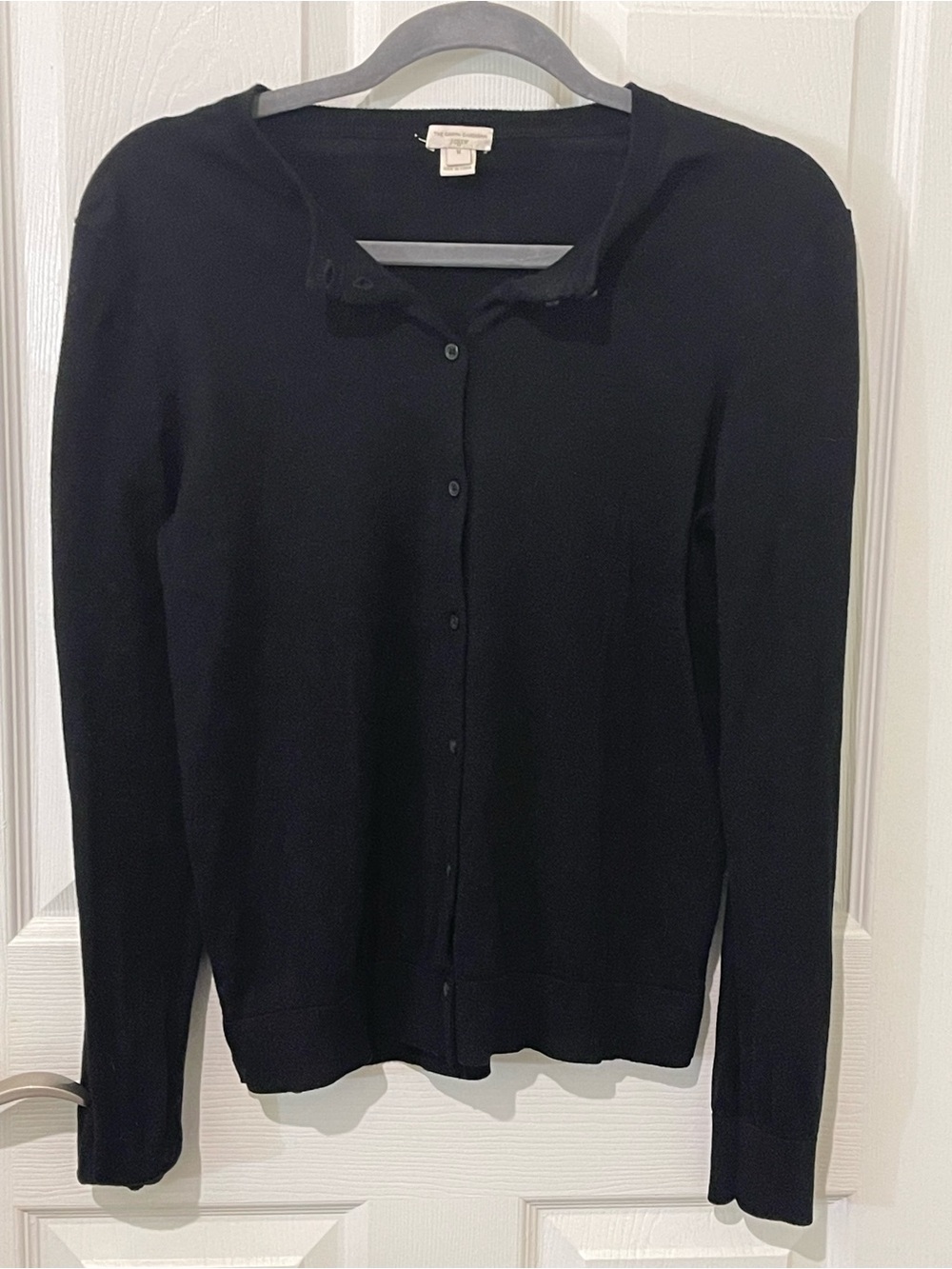 J. Crew Black Button-Front Women's Cardigan Sweater